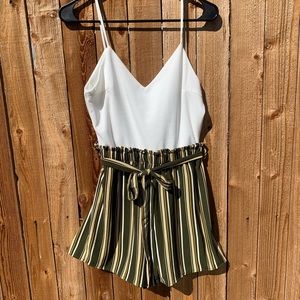 Brand New Romper with belt